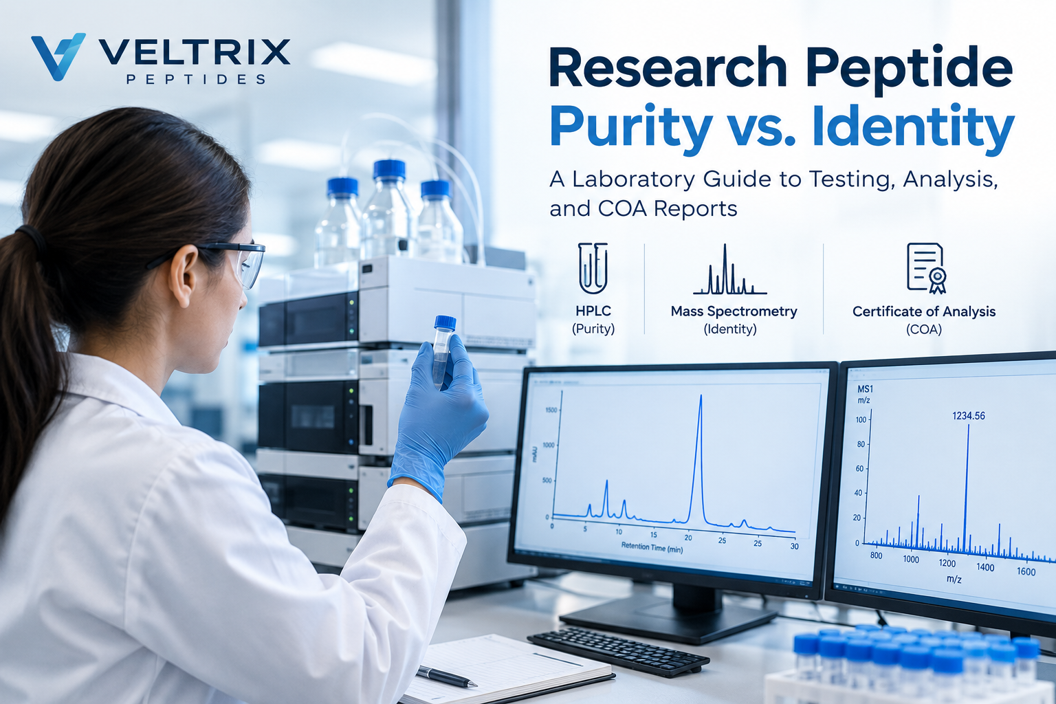 Research Peptide Purity vs. Identity